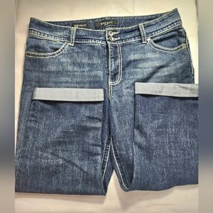 Nine West dark blue denim capris size 32x14